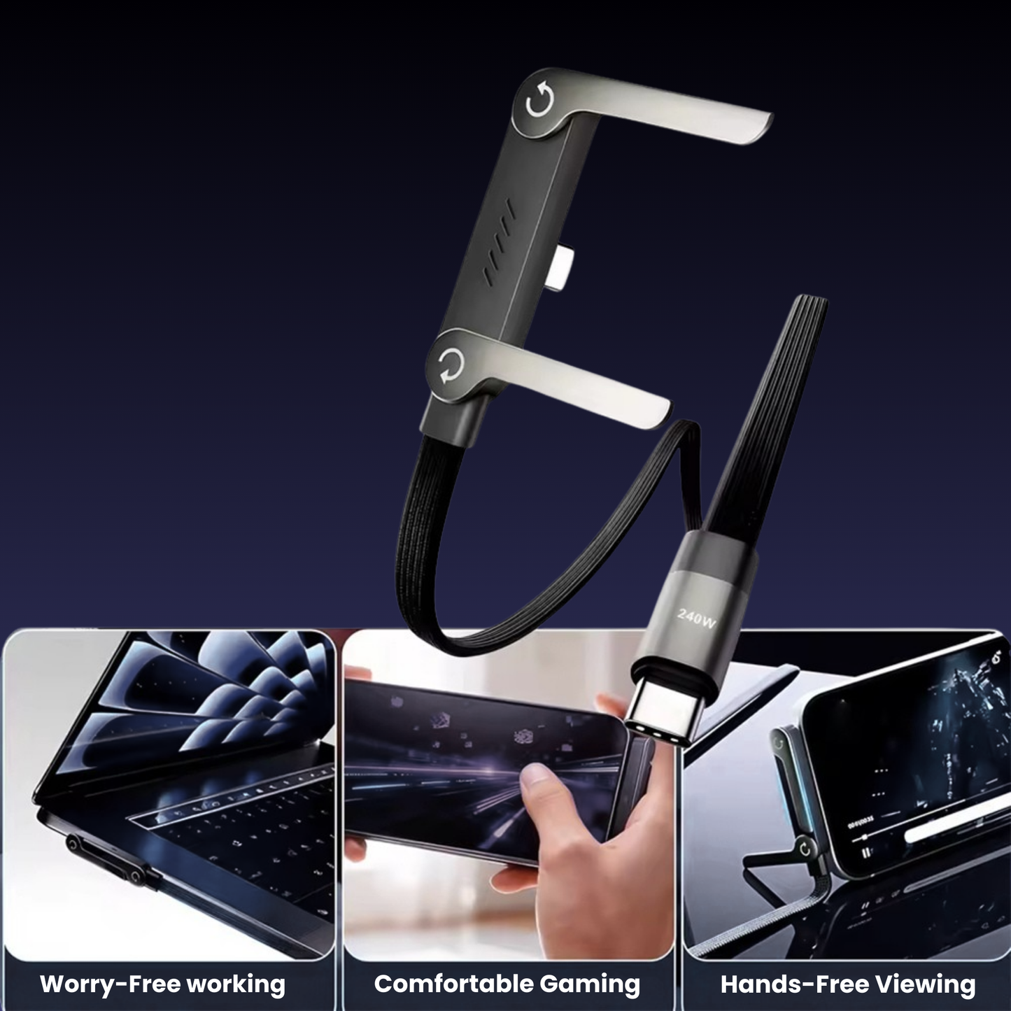 HållLaddningskabeln