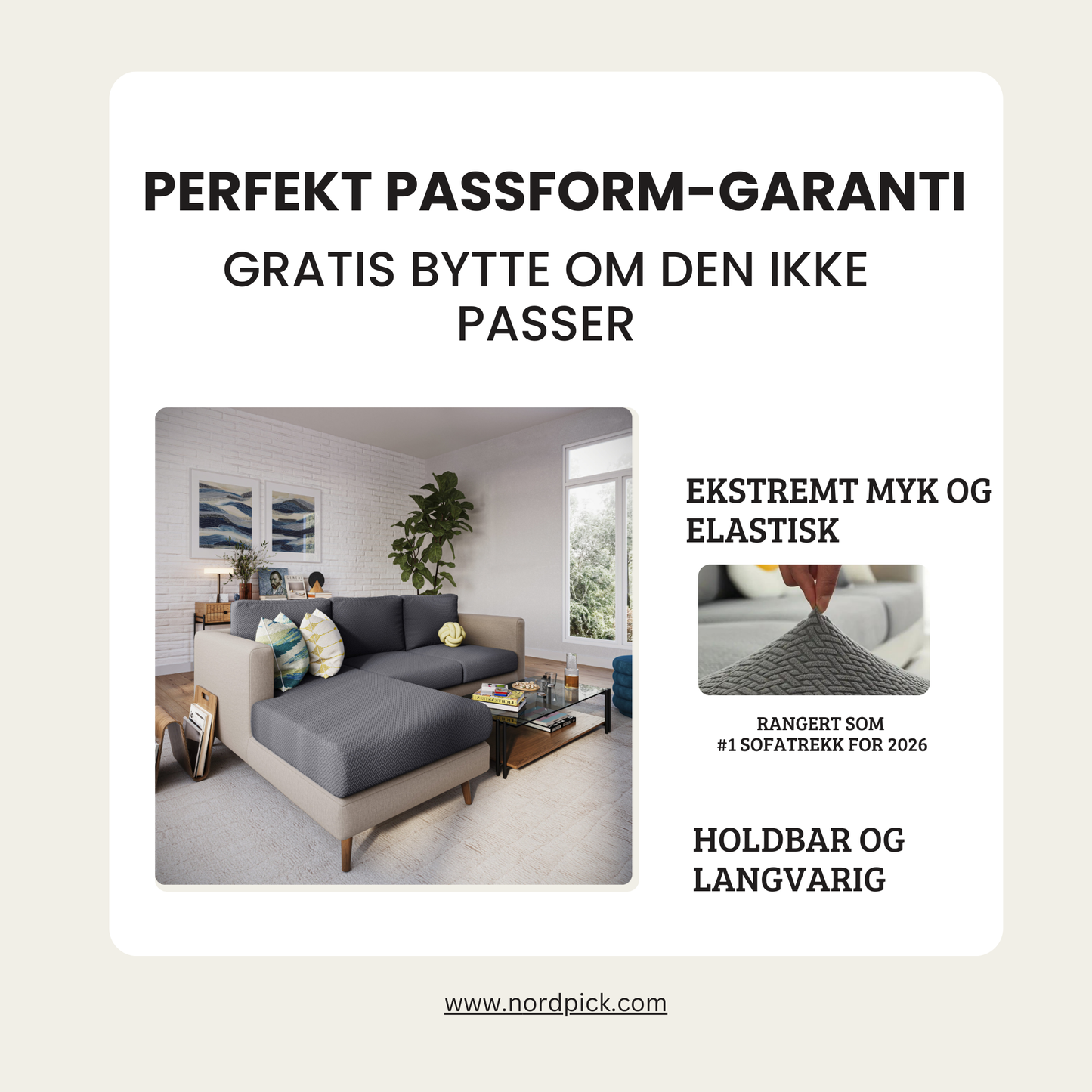 Soffa Charm Överdrag