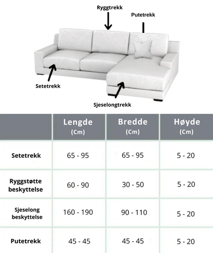 Soffa Charm Överdrag